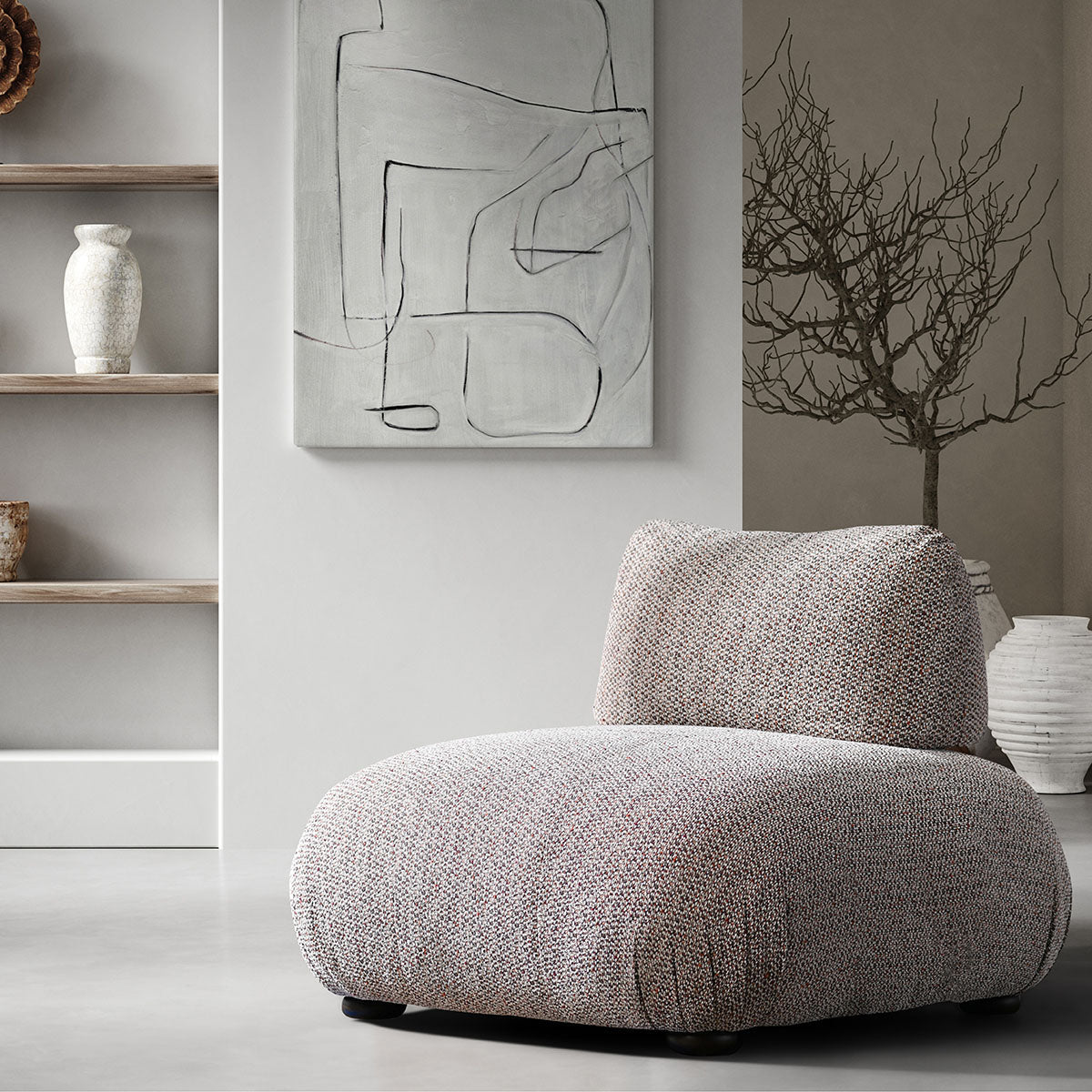 Thilda Brick Accent Chair - Ornate Home