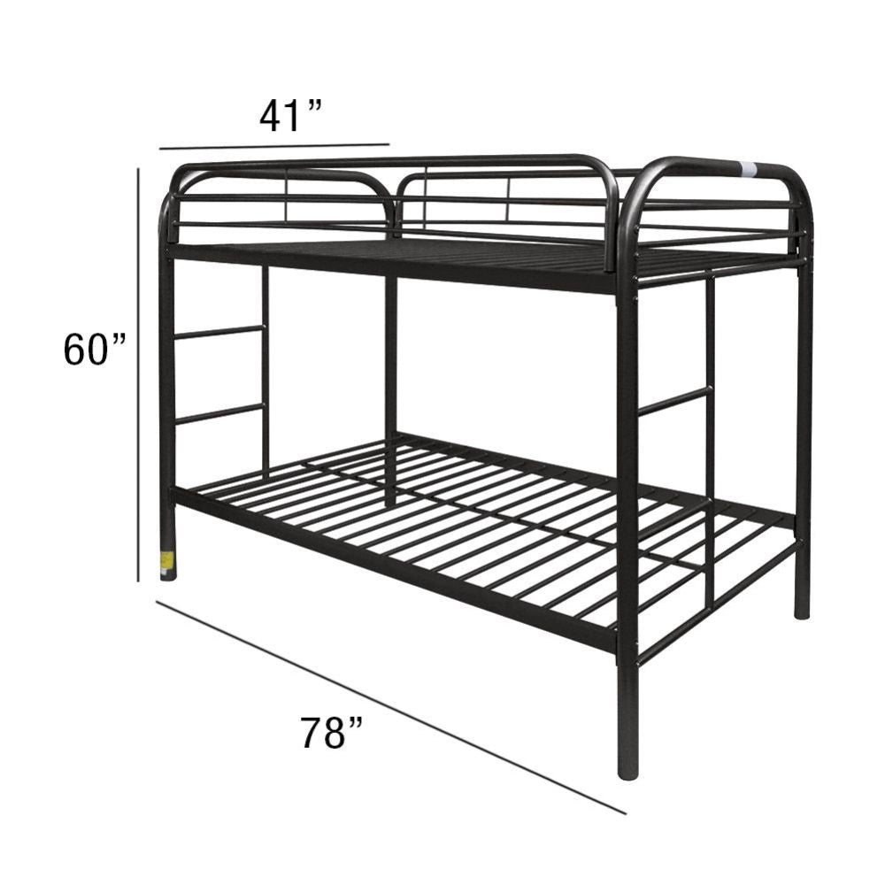 Thomas Black Bunk Bed (Twin/Twin) - Ornate Home