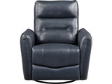 Thomas Dark Blue Swivel Glider Reclining Chair - Ornate Home