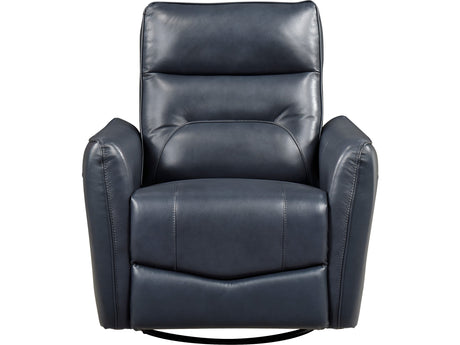 Thomas Dark Blue Swivel Glider Reclining Chair - Ornate Home