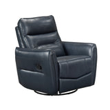 Thomas Dark Blue Swivel Glider Reclining Chair - Ornate Home