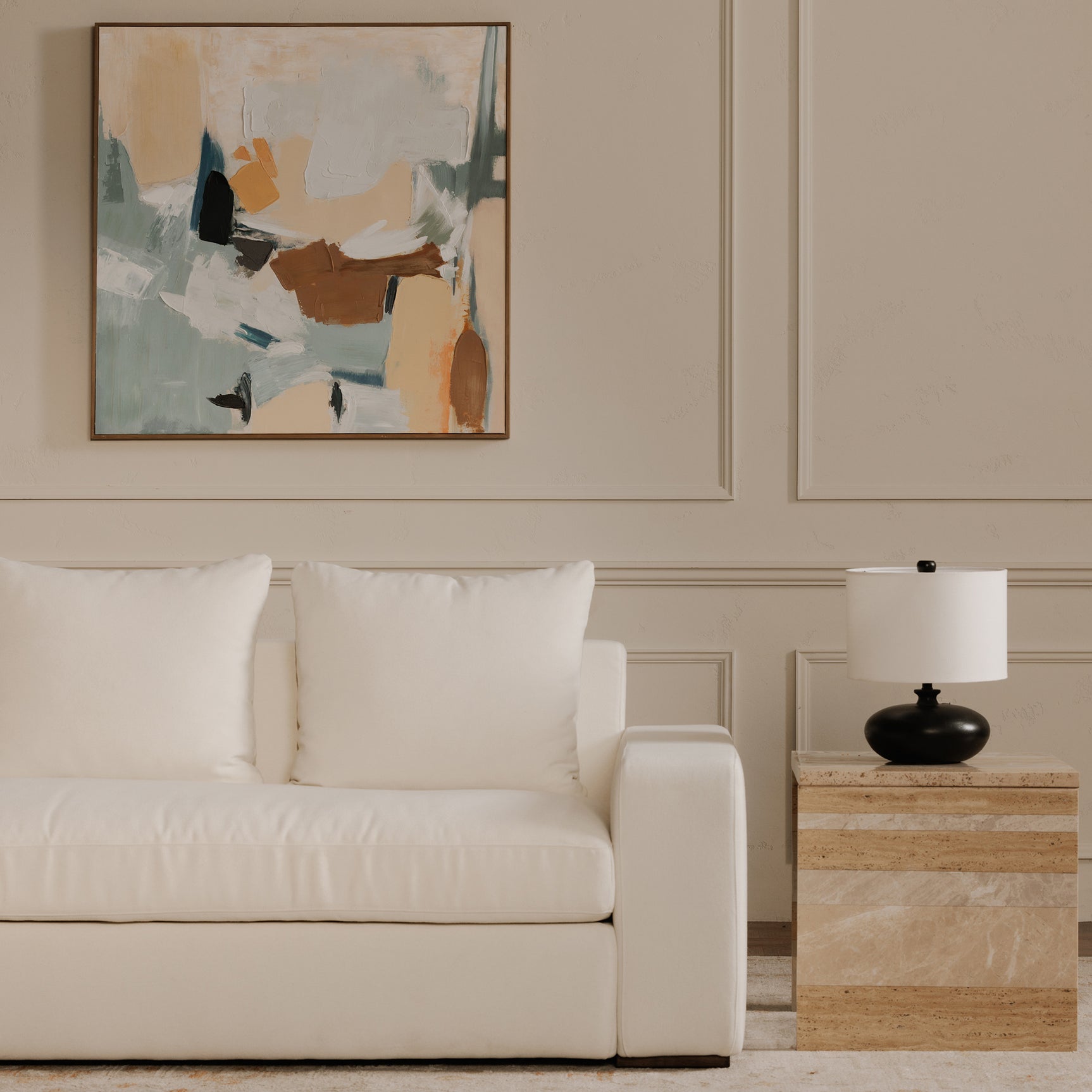 Thomas Ivory Sofa - Ornate Home