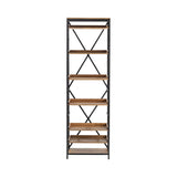 Thomas Road Brown/Black Bookshelf - Ornate Home