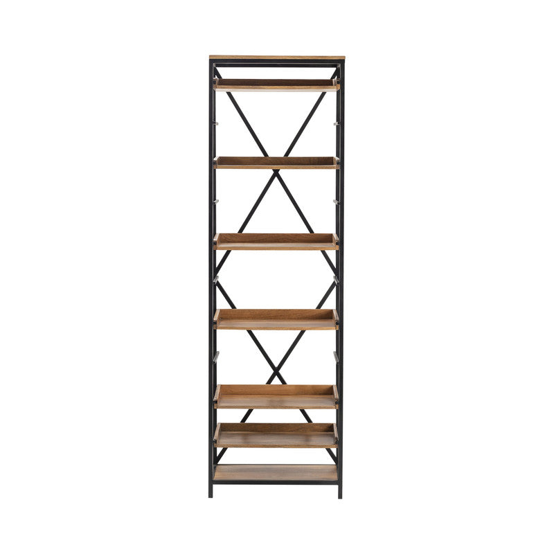 Thomas Road Brown/Black Bookshelf - Ornate Home