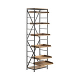 Thomas Road Brown/Black Bookshelf - Ornate Home