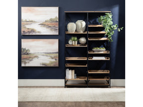 Thomas Road Brown/Black Double Etagere - Ornate Home