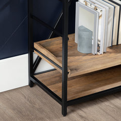 Thomas Road Brown/Black Double Etagere - Ornate Home