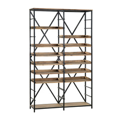 Thomas Road Brown/Black Double Etagere - Ornate Home