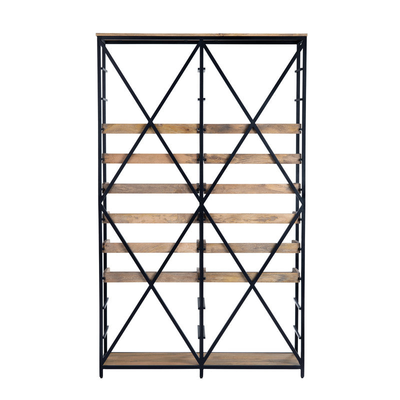 Thomas Road Brown/Black Double Etagere - Ornate Home