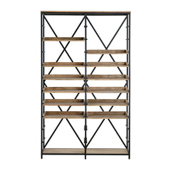 Thomas Road Brown/Black Double Etagere - Ornate Home
