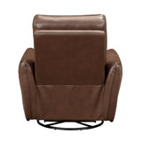 Thomas Toffee Brown Swivel Glider Reclining Chair - Ornate Home