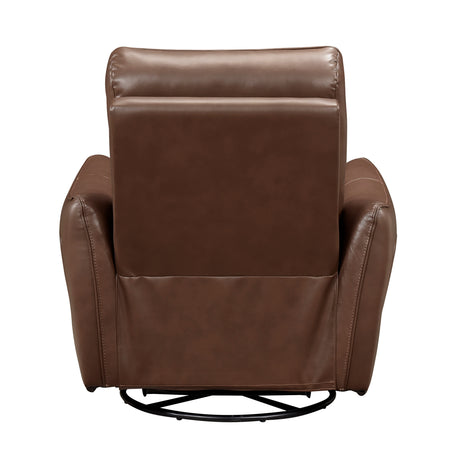 Thomas Toffee Brown Swivel Glider Reclining Chair - Ornate Home