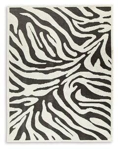 Thomwith Black/Ivory 7'10" x 10'1" Rug - Ornate Home