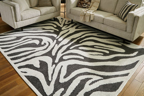 Thomwith Black/Ivory 7'10" x 10'1" Rug - Ornate Home