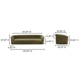 Thora Dark Green Sofa - Ornate Home