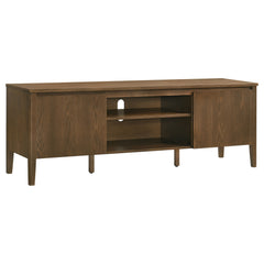 Thori Dark Brown 63-inch 2-door TV Stand Media Console - Ornate Home