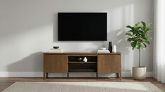 Thori Dark Brown 63-inch 2-door TV Stand Media Console - Ornate Home
