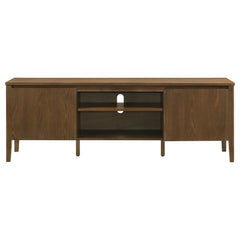 Thori Dark Brown 63-inch 2-door TV Stand Media Console - Ornate Home