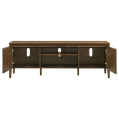 Thori Dark Brown 63-inch 2-door TV Stand Media Console - Ornate Home
