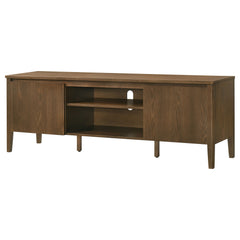 Thori Dark Brown 63-inch 2-door TV Stand Media Console - Ornate Home
