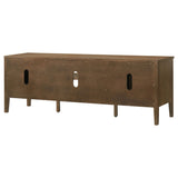 Thori Dark Brown 63-inch 2-door TV Stand Media Console - Ornate Home