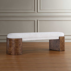 Thorian Off-White Bench - Ornate Home