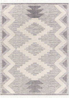Thornburg High/Low Pile Rug with Tassels - Clearance - Ornate Home