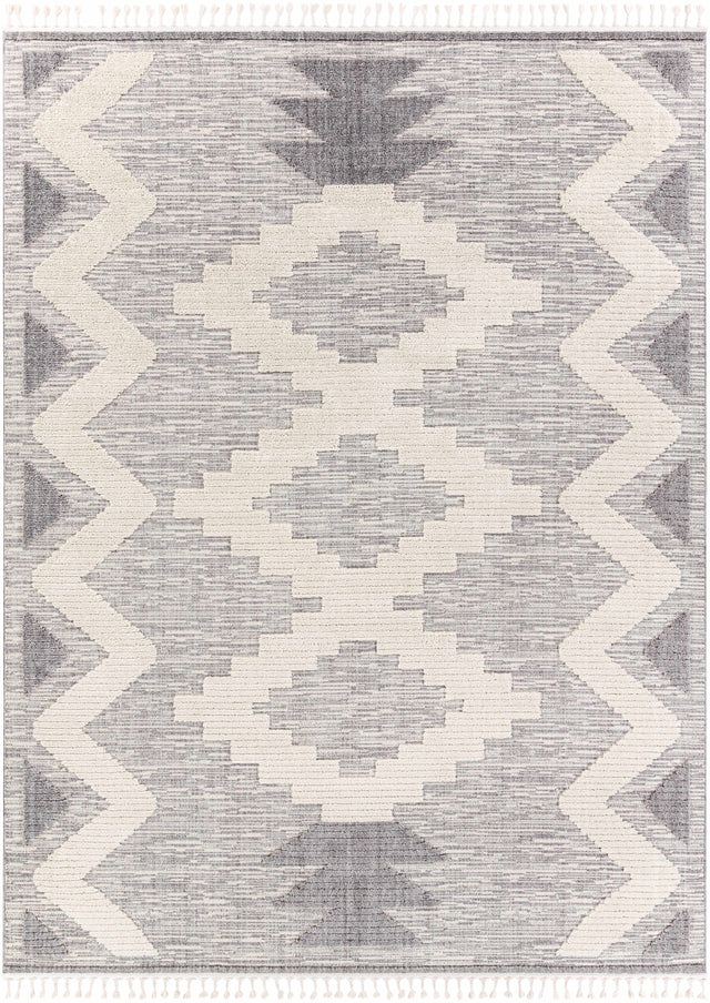 Thornburg High/Low Pile Rug with Tassels - Clearance - Ornate Home