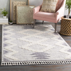 Thornburg High/Low Pile Rug with Tassels - Clearance - Ornate Home