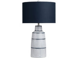 Thorne Navy/White Table Lamp - Ornate Home