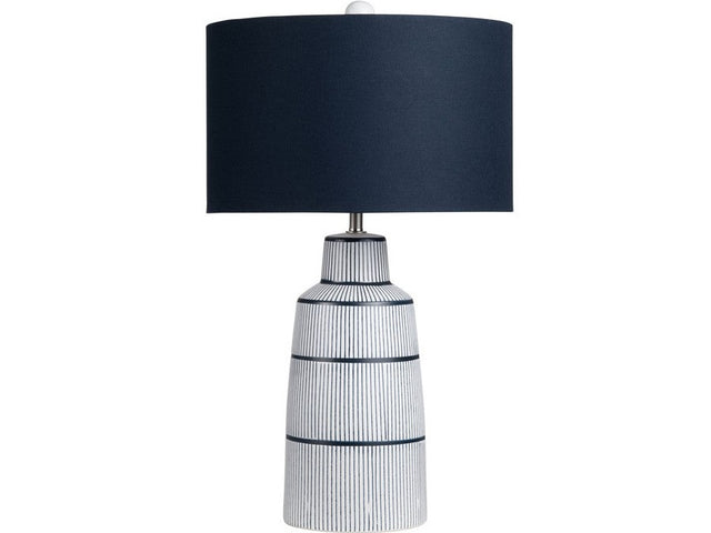 Thorne Navy/White Table Lamp - Ornate Home