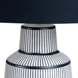 Thorne Navy/White Table Lamp - Ornate Home