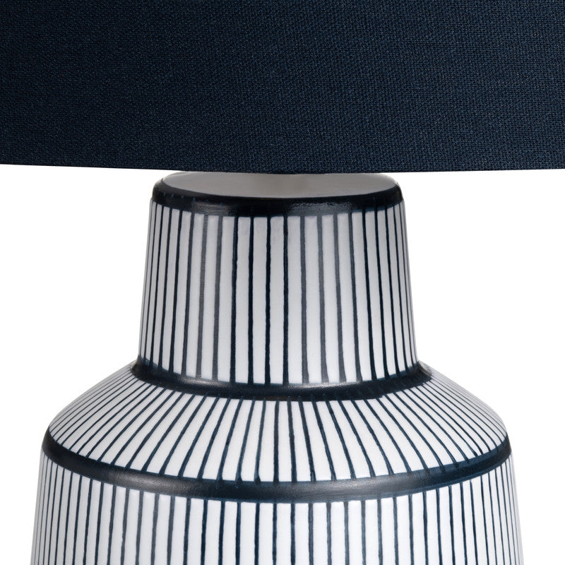 Thorne Navy/White Table Lamp - Ornate Home