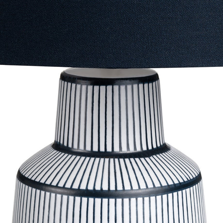 Thorne Navy/White Table Lamp - Ornate Home
