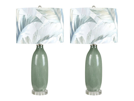 Thornton Green Table Lamp (Set of 2) - Ornate Home