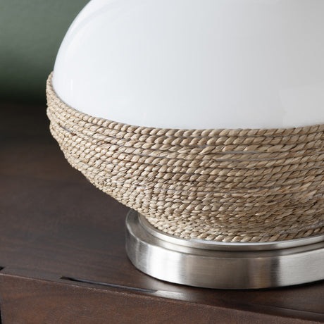 Thornwood White/Natural Table Lamp - Ornate Home