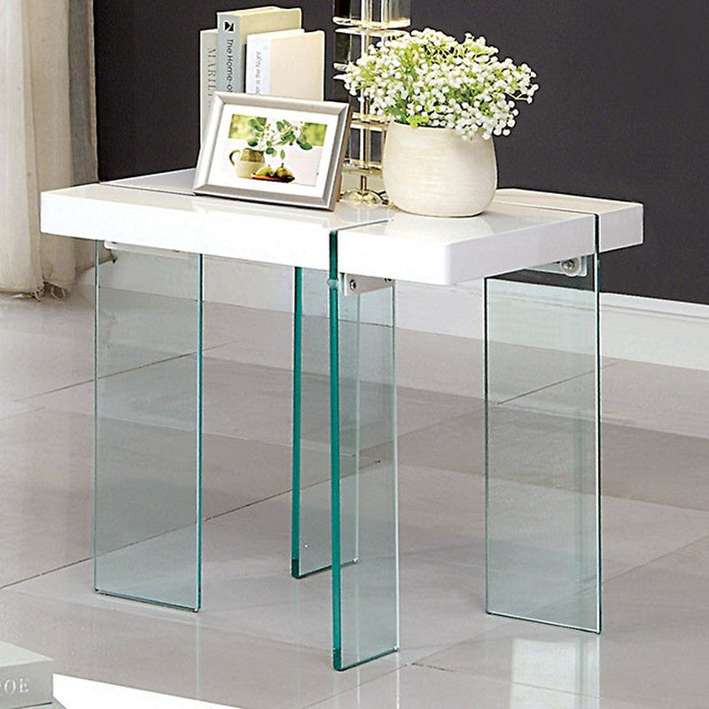 Thorold White End Table - Ornate Home