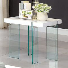 Thorold White End Table - Ornate Home