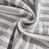 Three Layer Woven Soft Breathable Sofa Cover Blanket, Textured Chevron Couch Cover - Ornate Home
