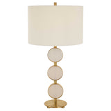 Three Rings Brass Contemporary Table Lamp - Ornate Home