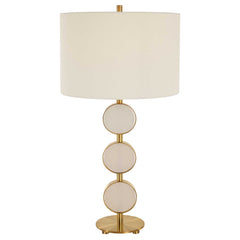 Three Rings Brass Contemporary Table Lamp - Ornate Home