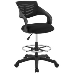 Thrive Black Mesh Drafting Chair - Ornate Home