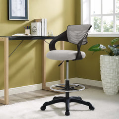 Thrive Gray Mesh Drafting Chair - Ornate Home