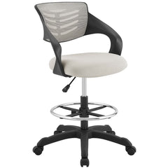 Thrive Gray Mesh Drafting Chair - Ornate Home