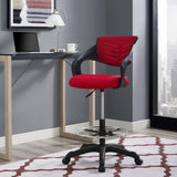 Thrive Red Mesh Drafting Chair - Ornate Home