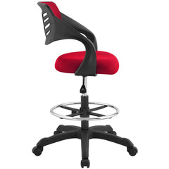 Thrive Red Mesh Drafting Chair - Ornate Home