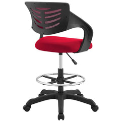 Thrive Red Mesh Drafting Chair - Ornate Home