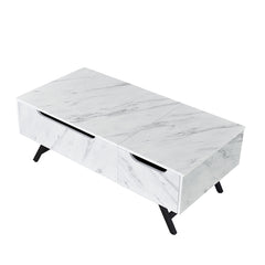 Throm White Coffee Table w/ Lift Top & Storage - Ornate Home