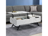 Throm White Coffee Table w/ Lift Top & Storage - Ornate Home