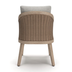 Thunder Trails Light Gray/Beige Outdoor Arm Chair (Set of 2) - Ornate Home